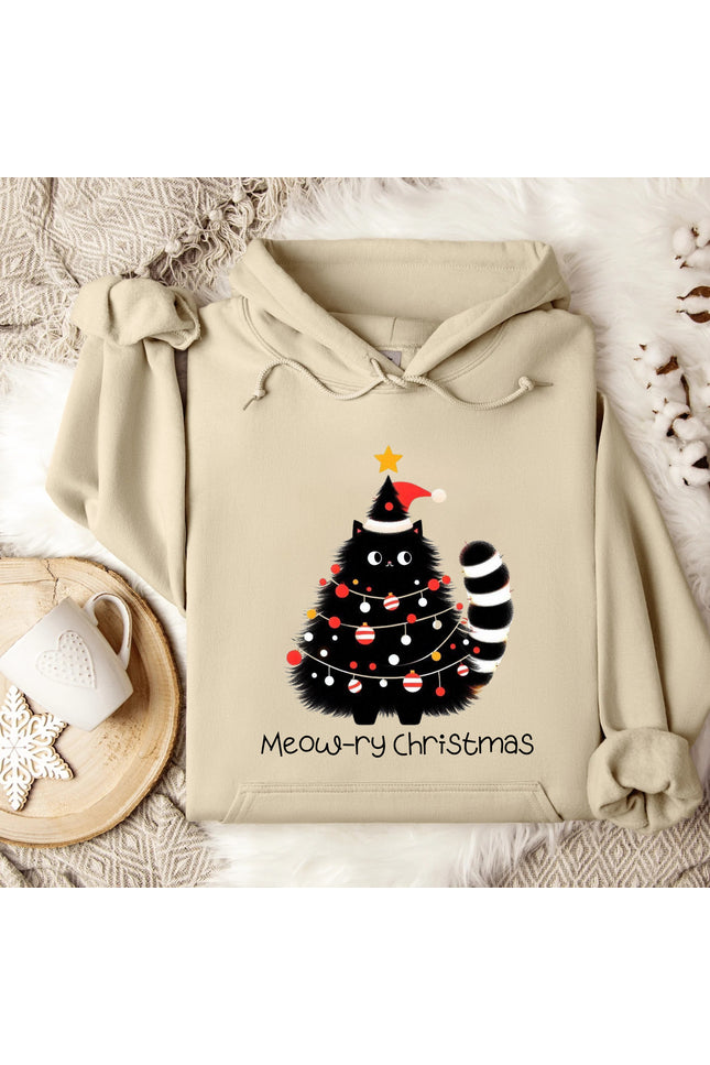 Meow-ry Christmas Hoodie