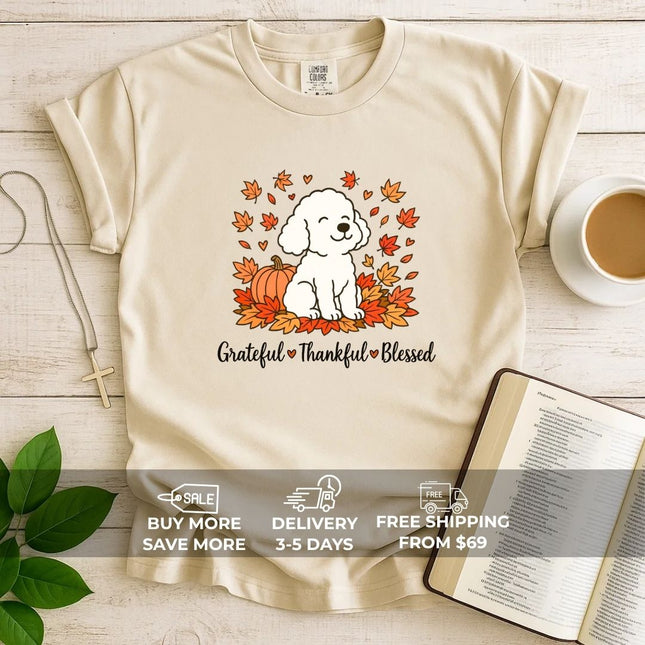 Comfort Colors Grateful-Thankful-Blessed T-Shirt