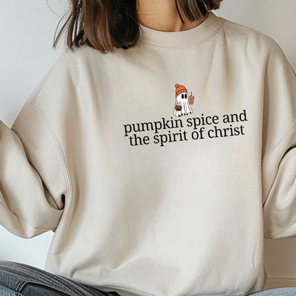 Pumpkin Spice and the Spirit of Christ Sweatshirt