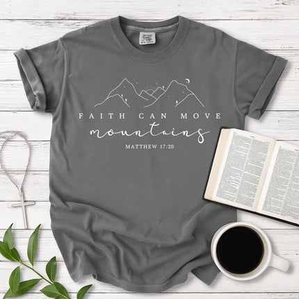 Comfort Colors Faith Can Move Mountains Christian T-Shirt