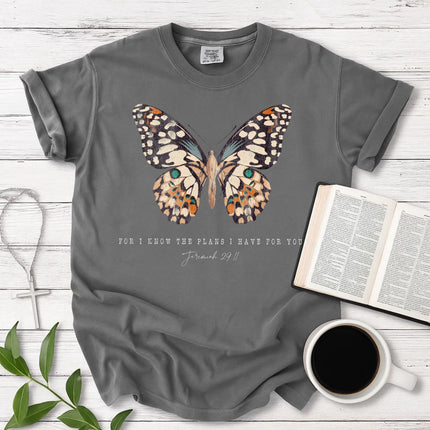 Comfort Colors Butterfly Jeremiah 29:11 Christian T-Shirt