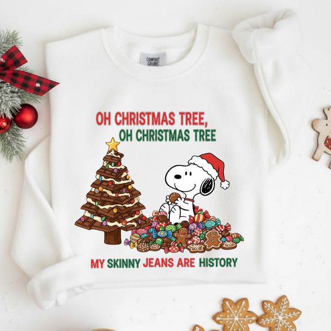 My Skinny Jeans Are History Snoopy Comfort Colors Sweatshirt