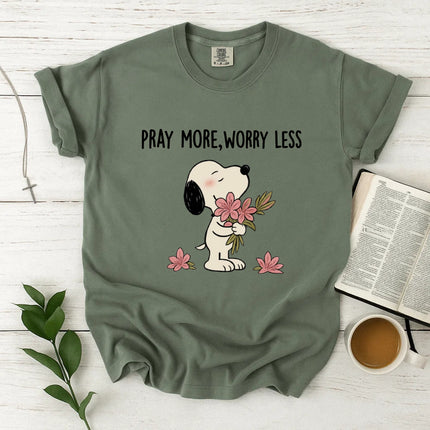 Comfort Colors Pray More Worry Less T-Shirt