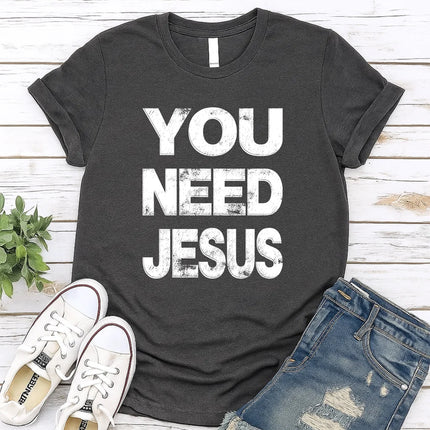 Comfort Colors “You Need Jesus” Christian Graphic T-Shirt