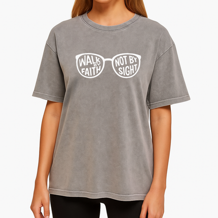 Walk By Faith Not By Sight Graphic T-Shirt