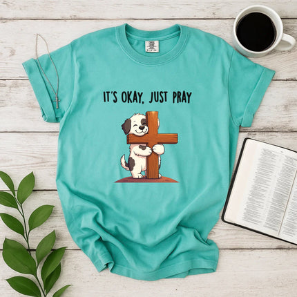 Comfort Colors Just Pray Christian Dog T-Shirt