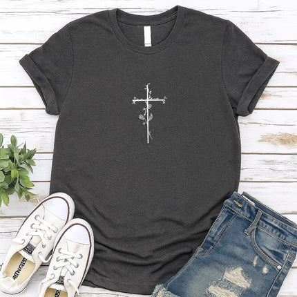 Comfort Colors Faithful Cross Graphic Tee