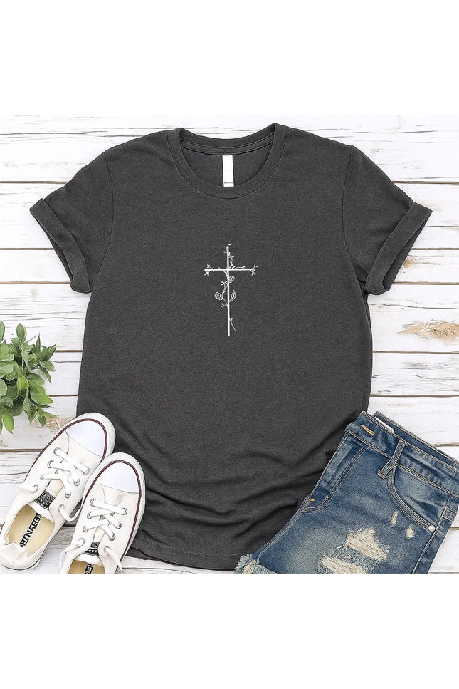Comfort Colors Faithful Cross Graphic Tee