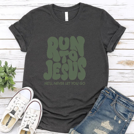 Comfort Colors “Run to Jesus” Christian T-Shirt