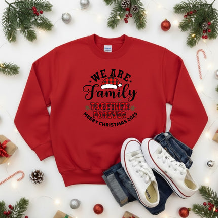 We are family Christmas Sweatshirt for Kids
