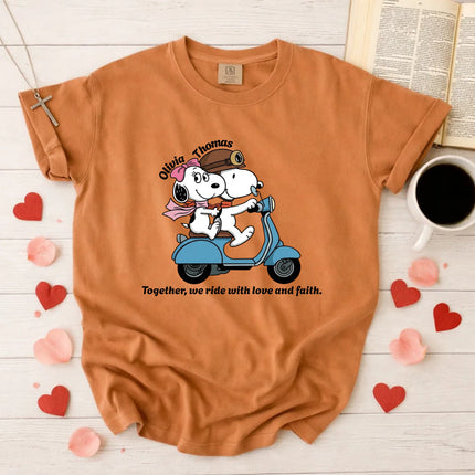 Comfort Colors Together we ride with love and faith T-Shirt