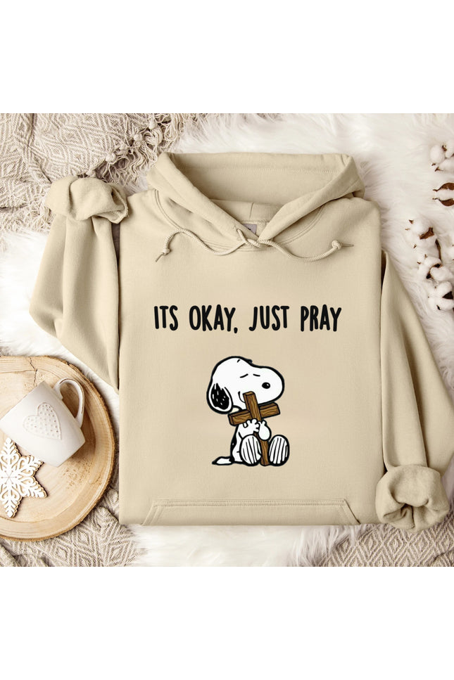 It's Okay, Just Pray Gildan Hoodie