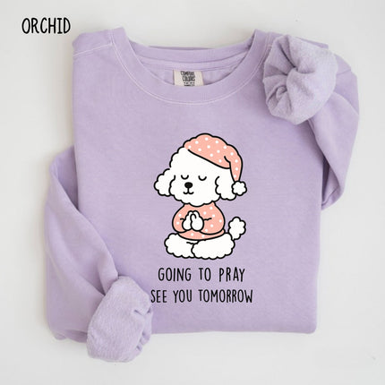 Comfort Colors Pray with Me Christian Sweatshirt