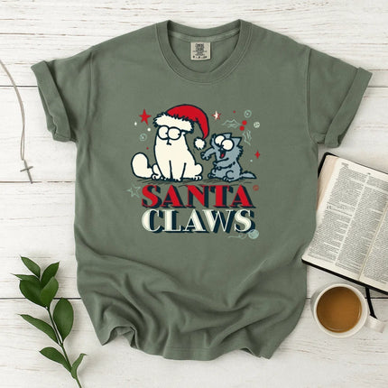 Comfort Colors Santa Claws Christmas T-Shirt