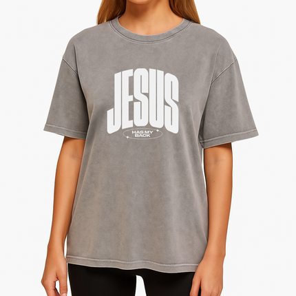 Jesus Has My Back Inspirational Graphic T-Shirt