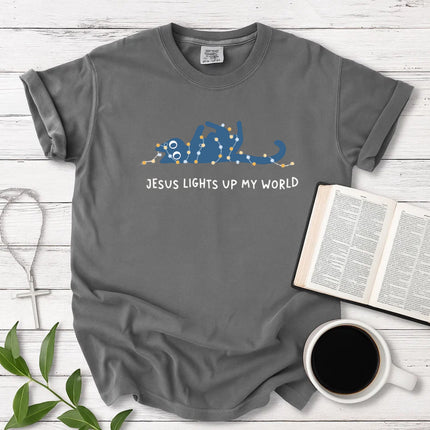 Comfort Colors Jesus Light Up My World T-Shirt