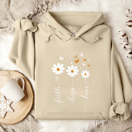 Faith Hope Love Gildan Hoodie