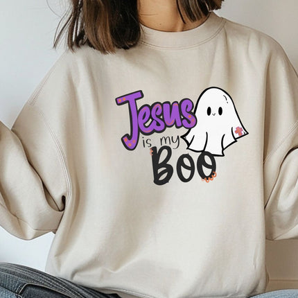 Jesus Is My Boo Sweatshirt - Funny Faith Graphic Crewneck