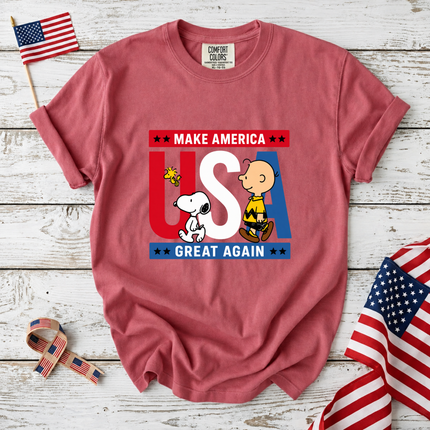 Comfort Colors Make America Great Again Patriotic Friends T-Shirt