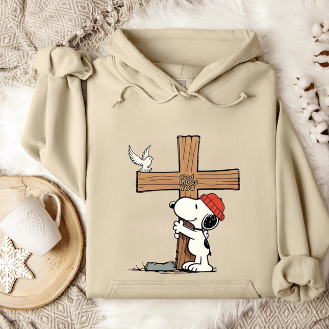God Loves You Snoopy Hoodie