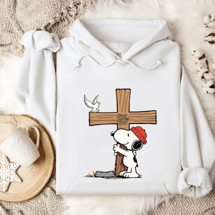 God Loves You Snoopy Hoodie