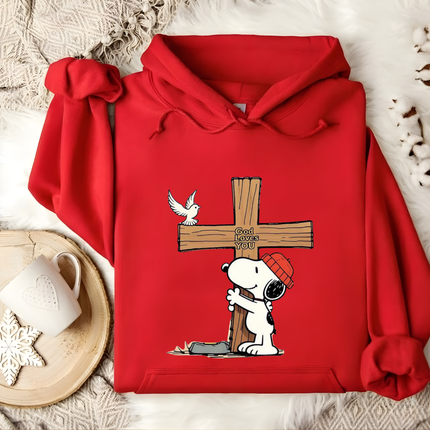 God Loves You Snoopy Hoodie