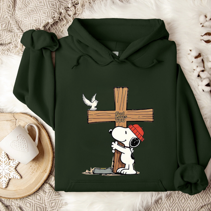God Loves You Snoopy Hoodie