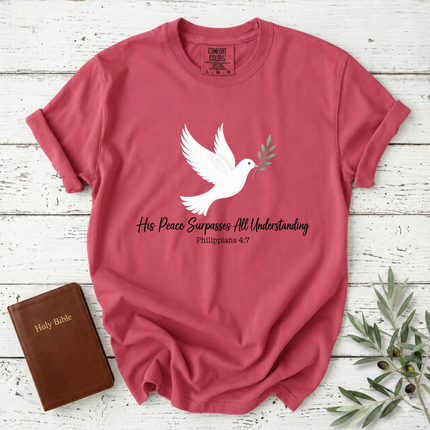 Comfort Colors His Peace Surpasses All Understanding Dove T-Shirt