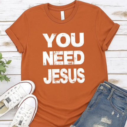 Comfort Colors “You Need Jesus” Christian Graphic T-Shirt