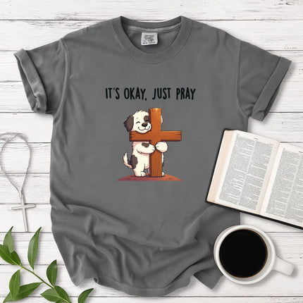 Comfort Colors Just Pray Christian Dog T-Shirt