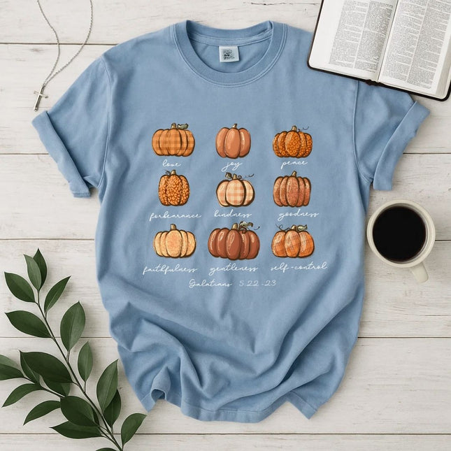 Comfort Colors Buffalo Plaid Pumpkin T-Shirt