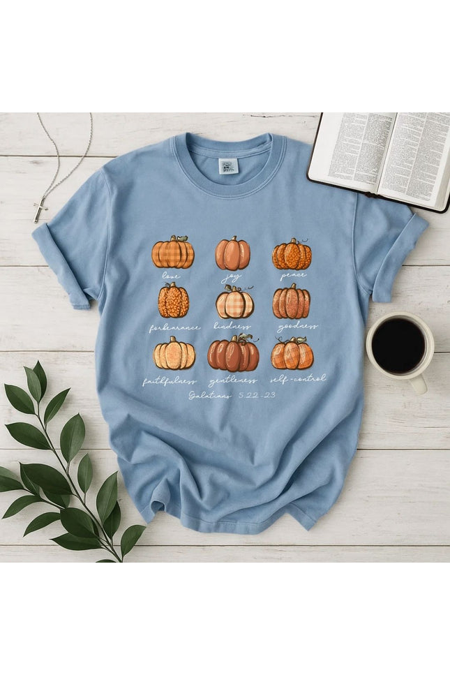 Comfort Colors Buffalo Plaid Pumpkin T-Shirt