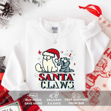 Santa Claws Christmas Sweatshirt
