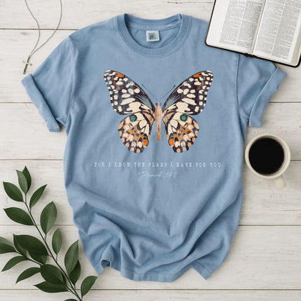 Comfort Colors Butterfly Jeremiah 29:11 Christian T-Shirt