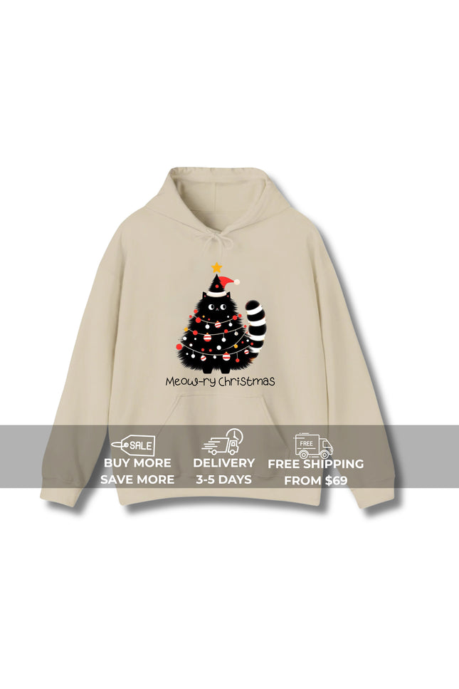 Meow-ry Christmas Hoodie