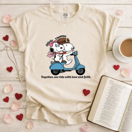 Comfort Colors Together we ride with love and faith T-Shirt