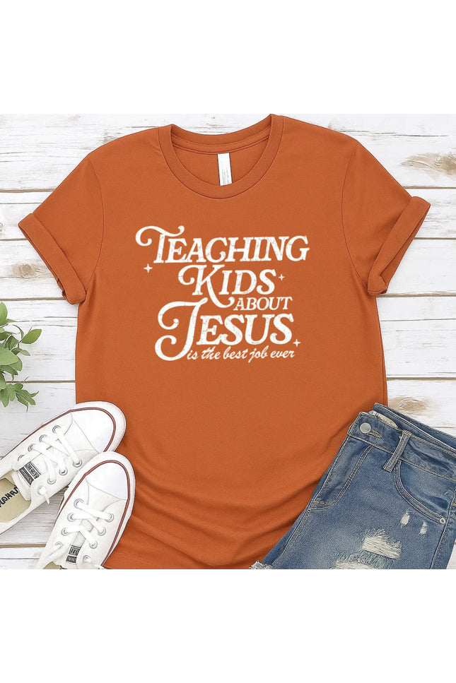 Comfort Colors Teaching Kids About Jesus Graphic Tee