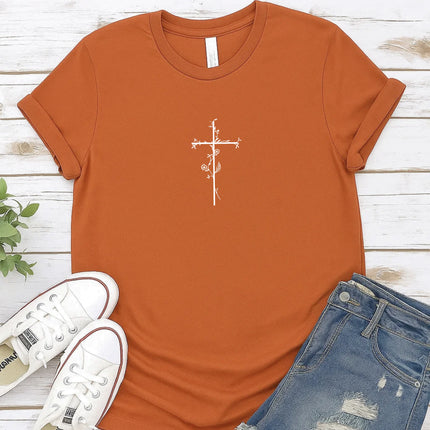 Comfort Colors Faithful Cross Graphic Tee