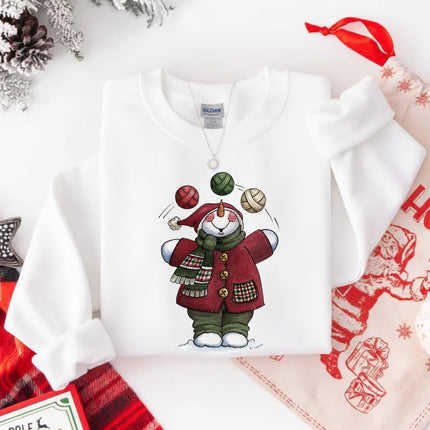 Juggling Yarn Ball Christmas Sweatshirt