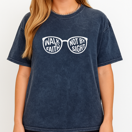 Walk By Faith Not By Sight Graphic T-Shirt