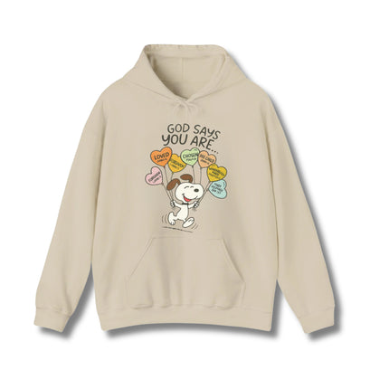 God says Gildan Hoodie