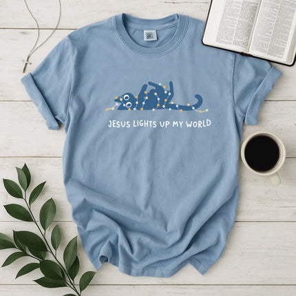 Comfort Colors Jesus Light Up My World T-Shirt