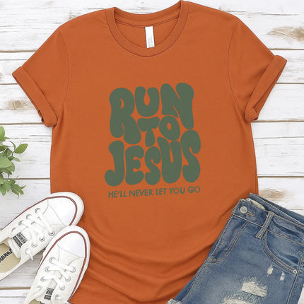 Comfort Colors “Run to Jesus” Christian T-Shirt