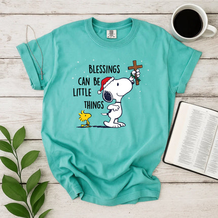 Blessings Can Be Little Things Snoopy Comfort Color T-Shirt