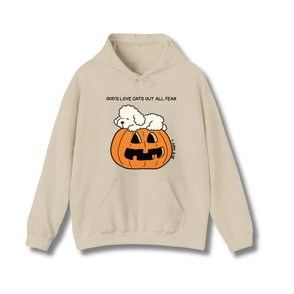 God's Love Cats Out All Fear Gildan Hoodie