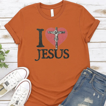 Comfort Colors I Love Jesus Graphic Tee