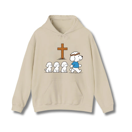 Marching in Faith Dogs Cute Gildan Hoodie