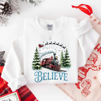 The Polar Express Christmas Gildan Sweatshirt for Adults