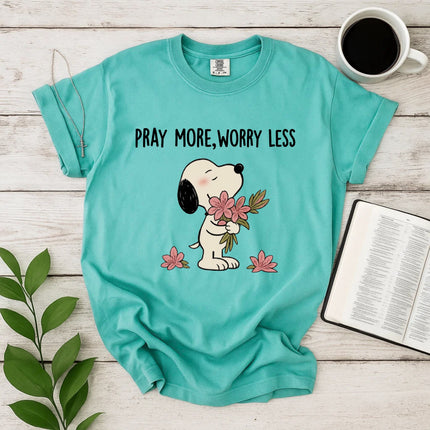 Comfort Colors Pray More Worry Less T-Shirt