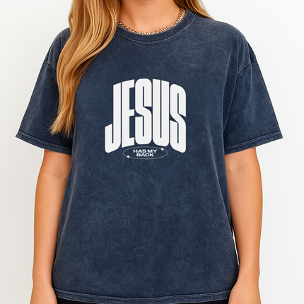 Jesus Has My Back Inspirational Graphic T-Shirt